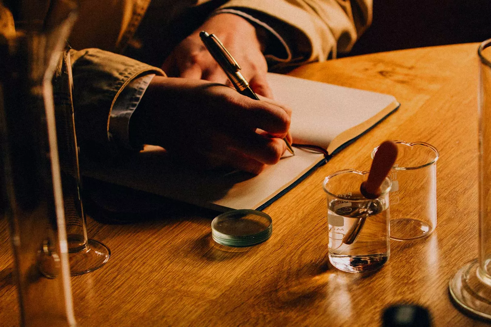 Ardray Whisky blender taking notes
