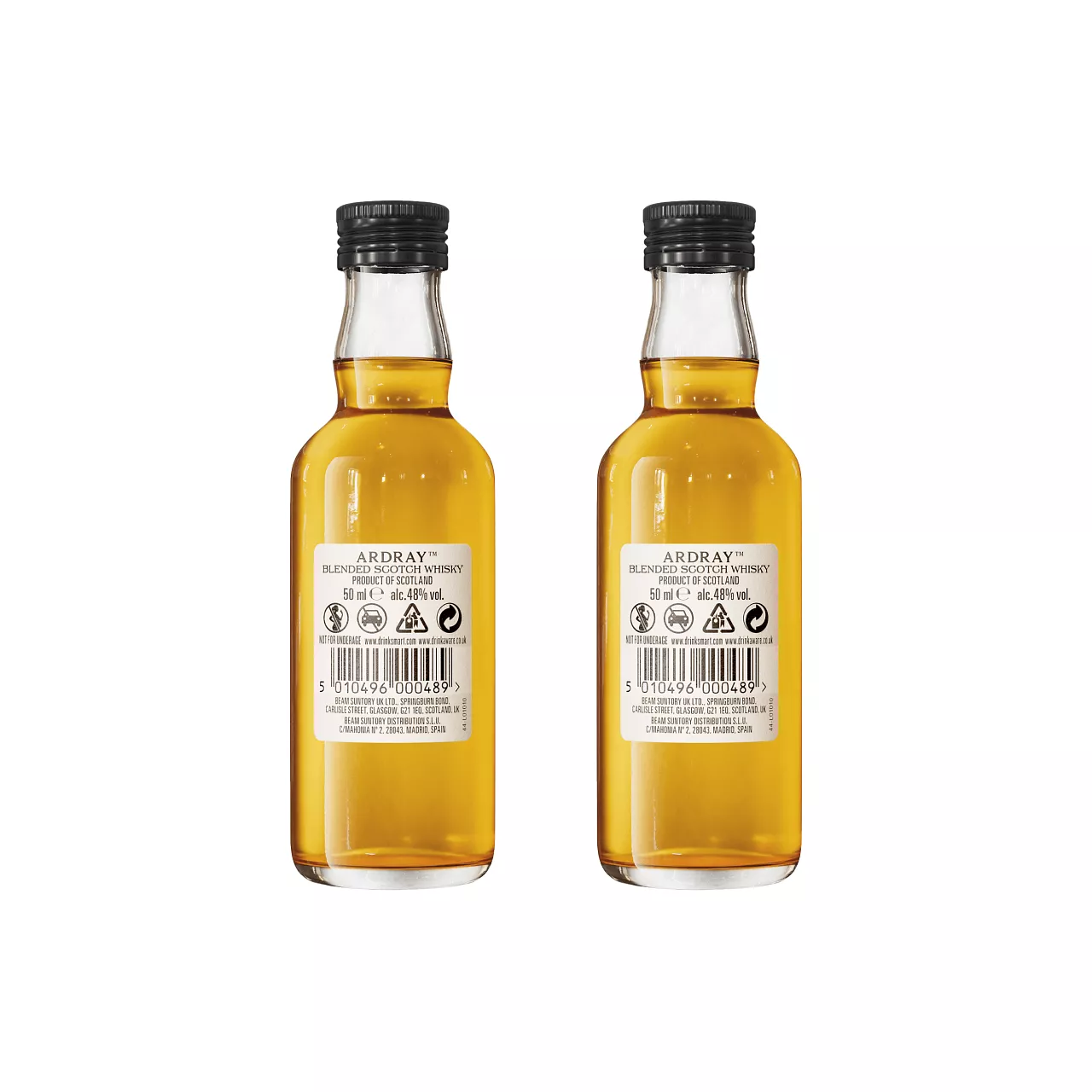 Ardray experience pack bottles back