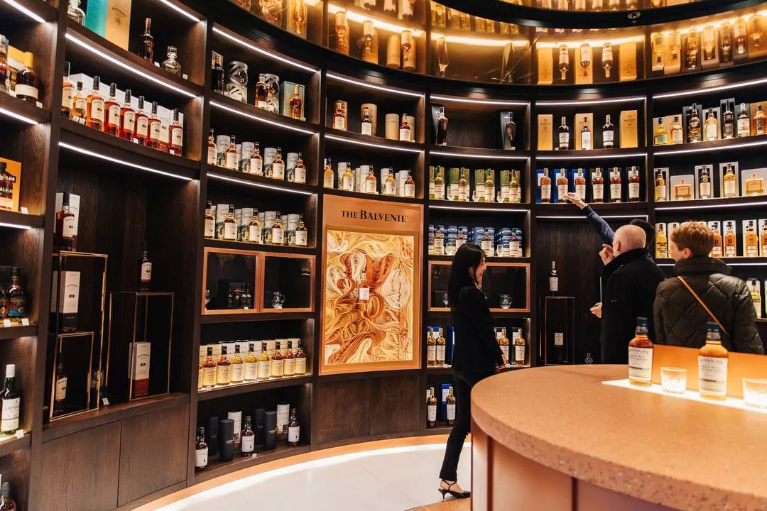 The whisky shop interior